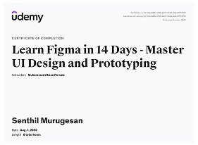 Course certificate