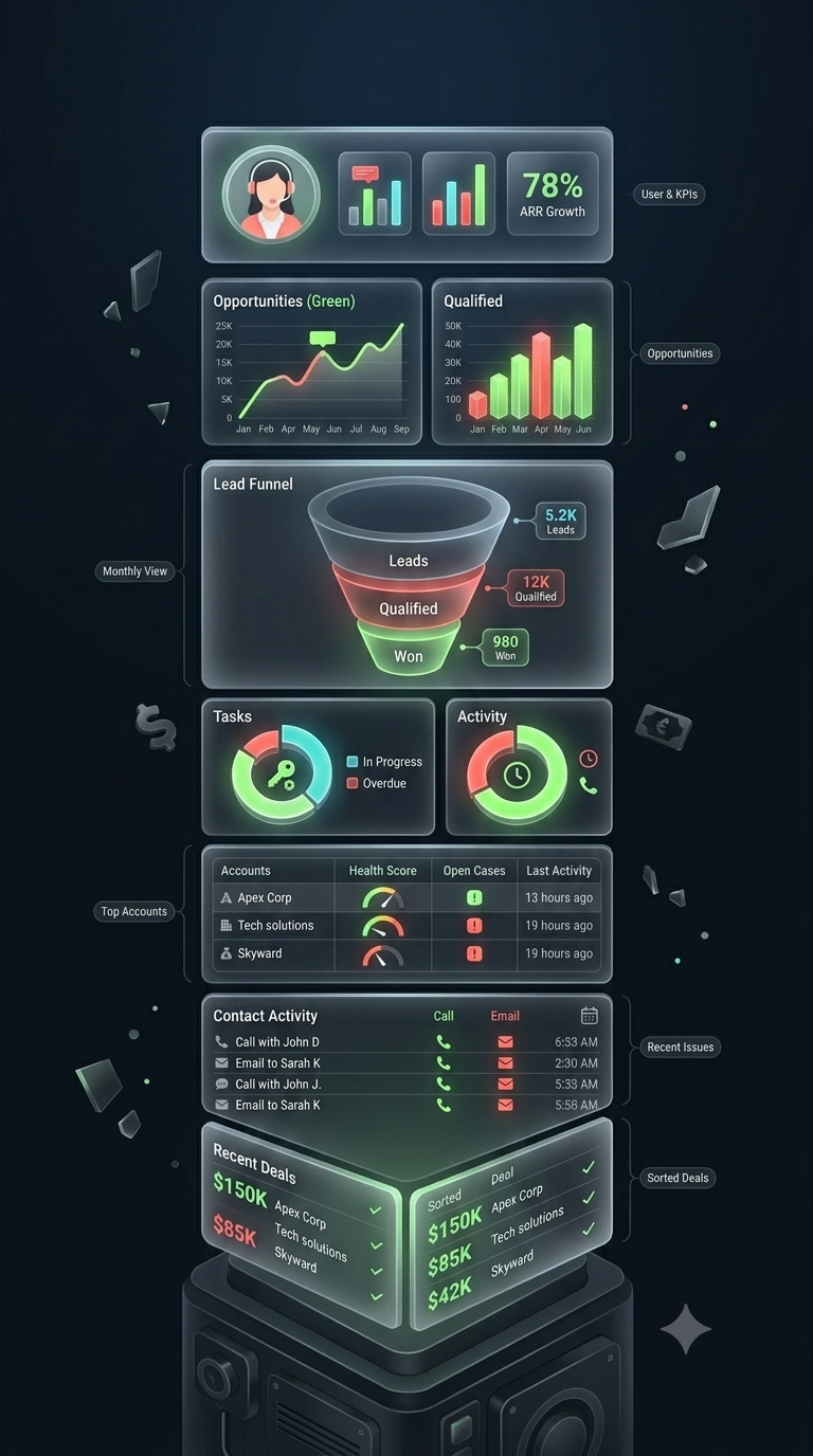 Citi Deal Express CRM dashboard